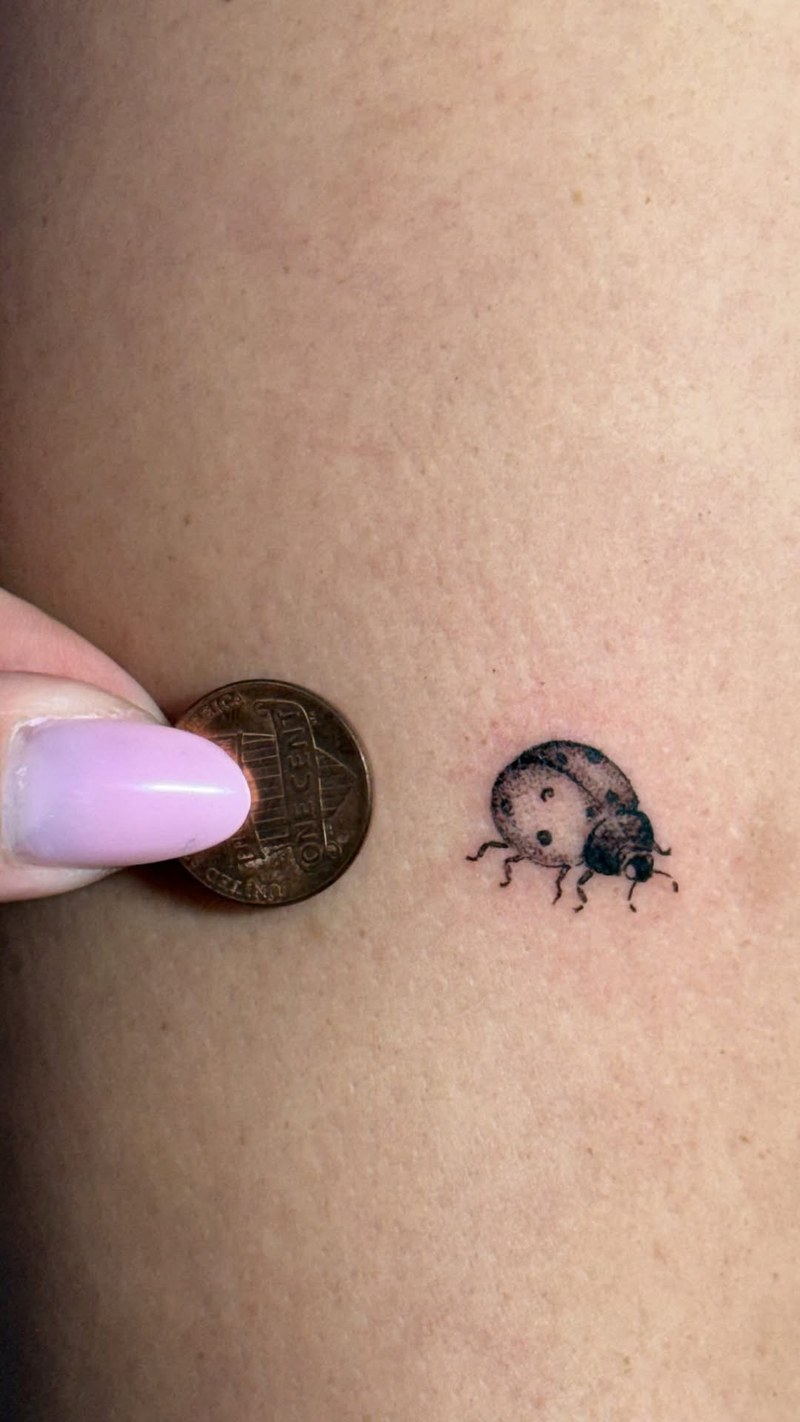 Have you already met my new little buddy? 😊. #tattoo #femeninetattoo #microfinel