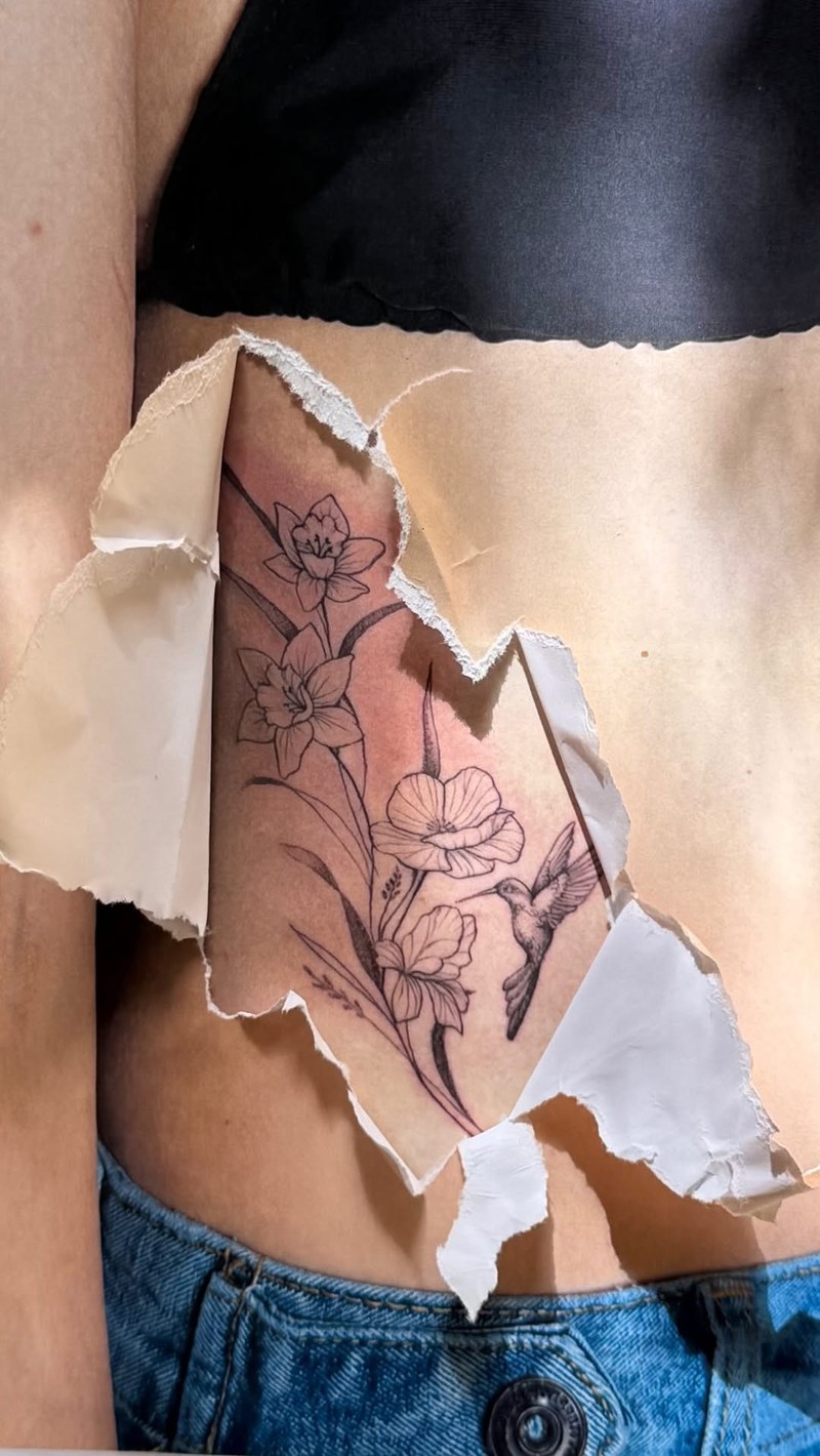 Detailbild eines Tattoos