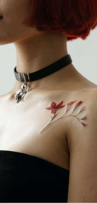 Detailbild eines Tattoos
