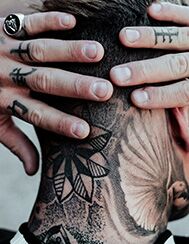 Detailbild eines Tattoos